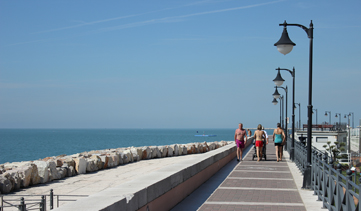 Die lebendige Klippe in Caorle